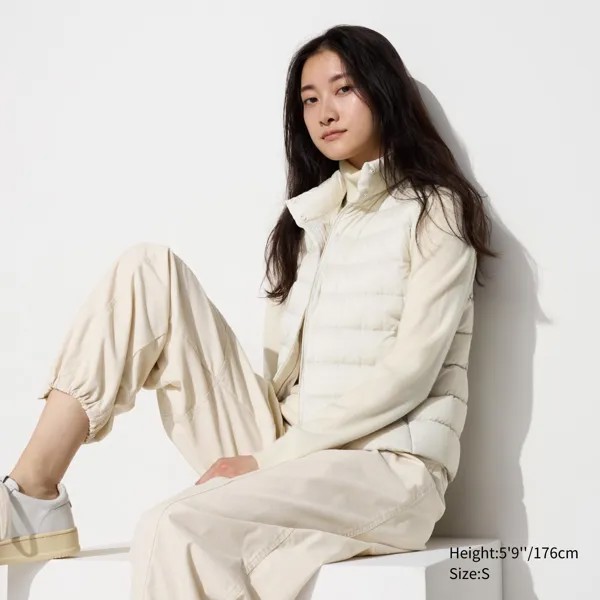 Ультралегкий пуховый жилет UNIQLO, белый