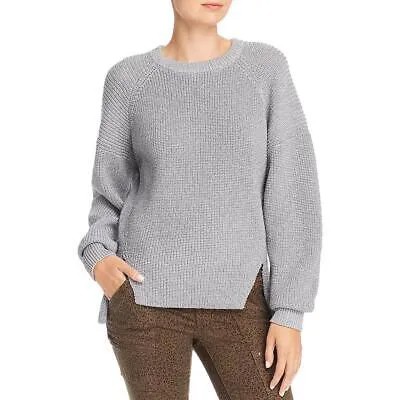 Joie Womens Cicilia Grey Metallic Boxy Crewneck Pullover Sweater Top L BHFO 0860