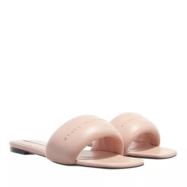 Сандалии sandals slides with logo Stella Mccartney, розовый