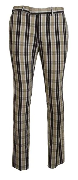 Брюки BENCIVENGA, клетчатые хлопковые прямые мужские брюки IT54/W40/XL 180 долларов США