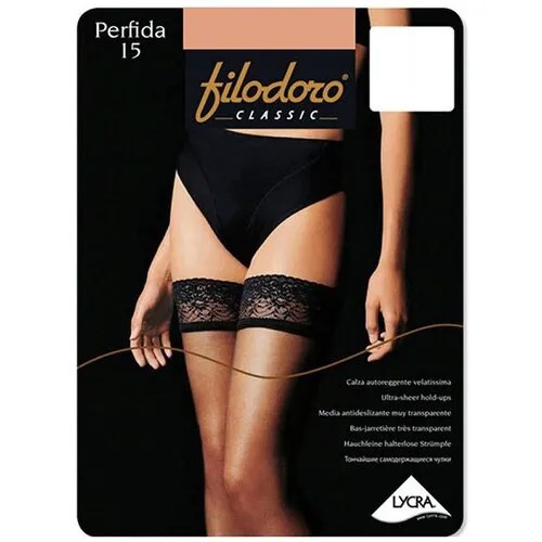 Чулки  Filodoro Classic Perfida, 15 den, матовые, размер 3, бежевый
