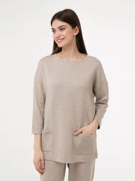 Свитшот женский LIOLI USV060101LUKEWARM бежевый 46 RU