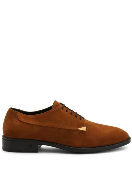 Giuseppe Zanotti туфли дерби Stwert, коричневый