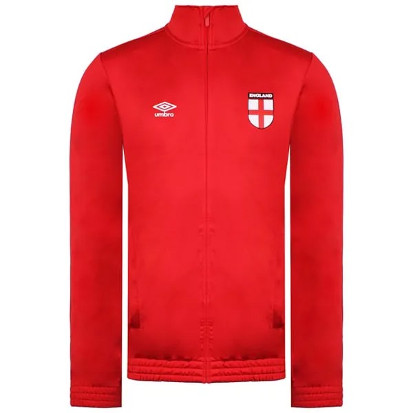 Мужская красная спортивная куртка трикотажная Англия Umbro, красный