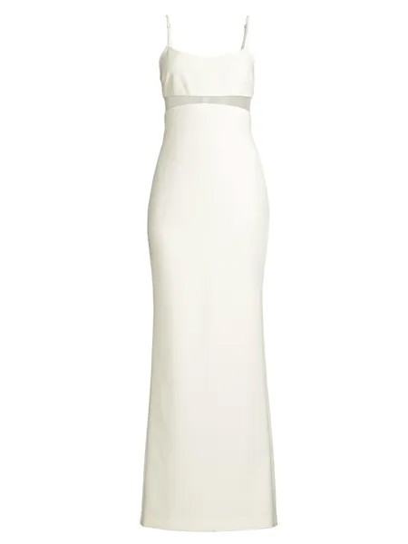 Платье Stefania Swiss в горошек со вставками LIKELY, белый
