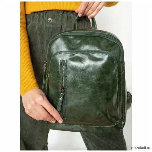 Рюкзак OrsOro ORS-0102 темно-зеленый
