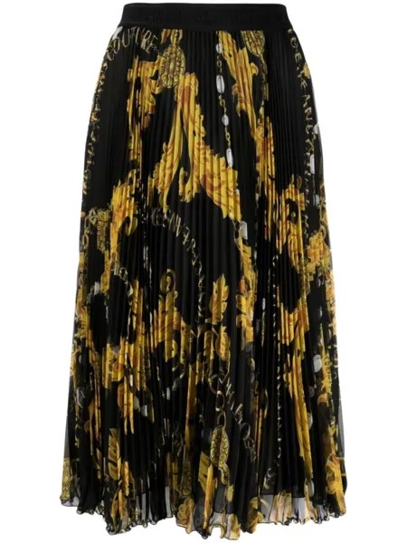 Versace Jeans Couture юбка миди Chain Couture, черный