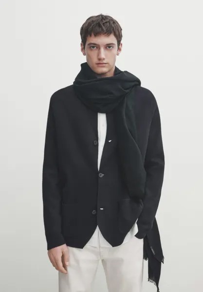 Кардиган Massimo Dutti, крапчатый темно-синий