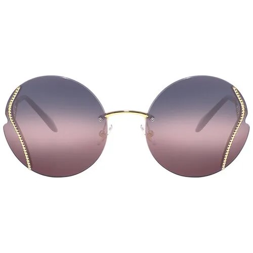 Солнцезащитные очки Miu Miu, голубой, розовый