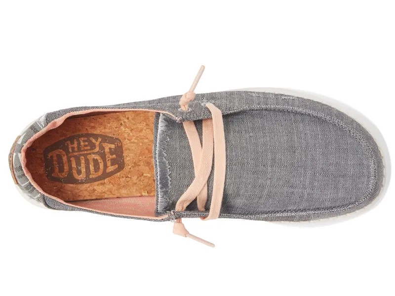 Кроссовки Hey Dude Wendy Boho Slip-On Casual Shoes, серый