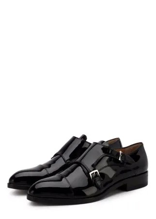 Кожаные монки с двумя пряжками Kiton