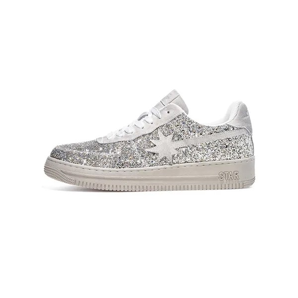 Кроссовки starwalk soldier Skateboarding Shoes Unisex Low-top Gray, серебряный