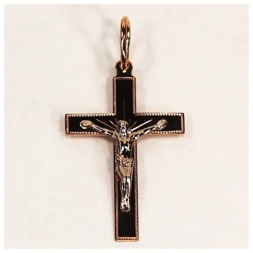 Православный крестик с распятием из красного золота 1011/3Б The Jeweller