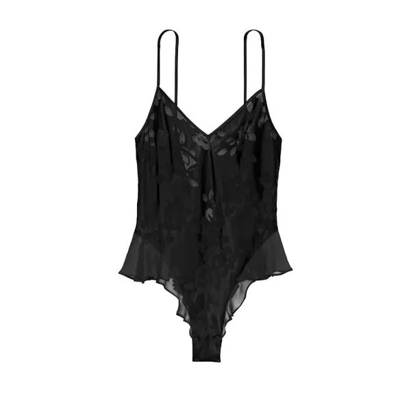 Боди Victoria's Secret VS Archives Burnout Satin, черный