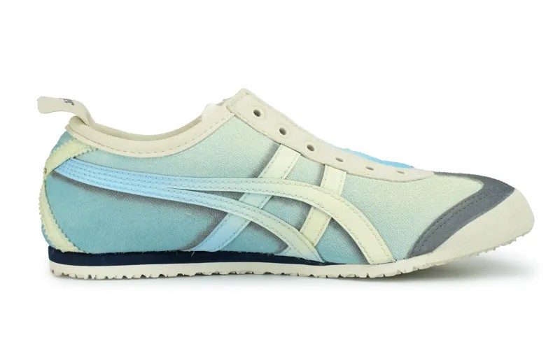 Кроссовки Onitsuka Tiger MEXICO 66 Lifestyle Shoes Unisex Low-top White/blue/beige, лазурный