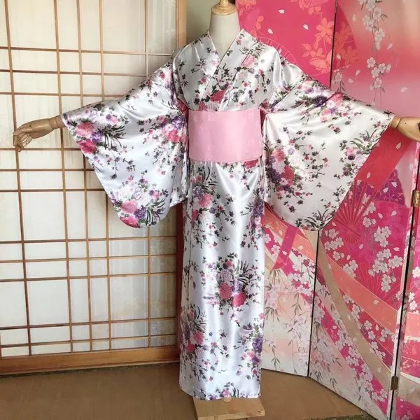 Японский юката пальто Весна Лето кимоно Mujer Кардиган Женская верхняя одежда Hanori