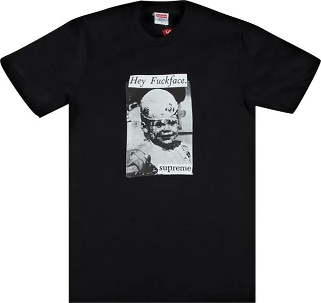 Футболка Supreme f*ck Face Tee 'Black', черный