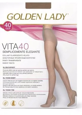 Колготки Golden Lady Vita 40 den, размер 5-XL, playa (бежевый)