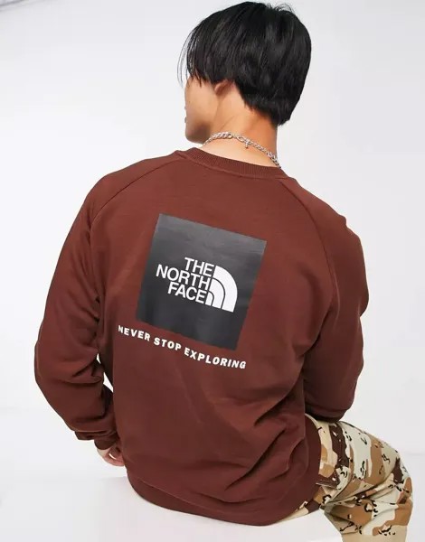 Коричневый свитшот The North Face Raglan Redbox