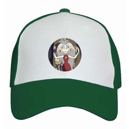 Бейсболка MEWNI, размер универсальный, зеленый, белый