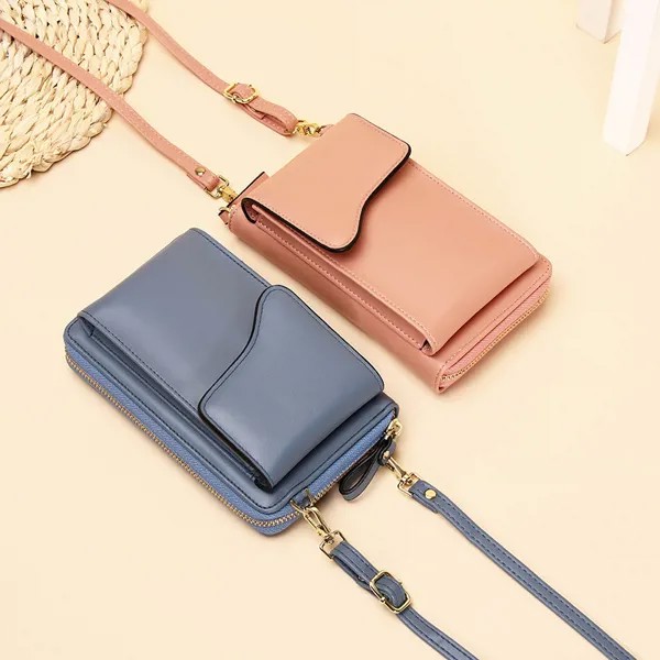 Креативная Новая модная Корейская сумка-мессенджер на одно плечо, Женский Длинный кошелек большой вместимости, женская сумка, кошелек для м...