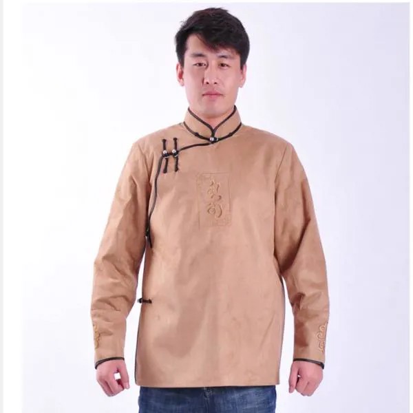 Традиционные монгольские костюмы для мужчин, национальная одежда с воротником-стойкой, для взрослых