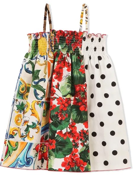 Dolce & Gabbana Kids платье с принтом