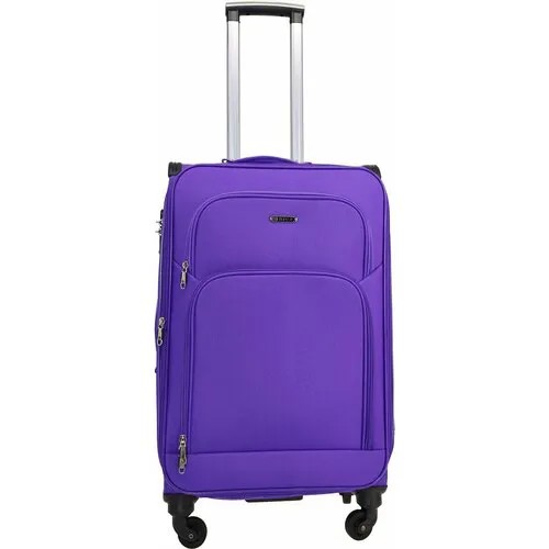 Чемодан Rion+ 457VLT, 82 л, размер L, фиолетовый