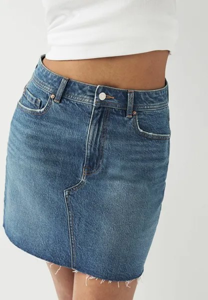 Юбка А-силуэта HOURGLASS-REGULAR FIT Next, цвет mid blue denim