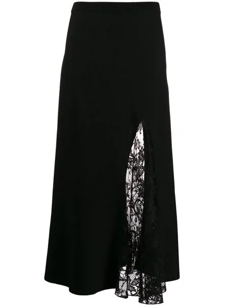 Givenchy юбка с кружевными вставками