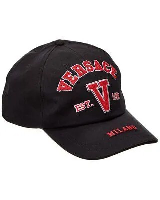 Мужская бейсболка Versace Varsity Logo черная 59