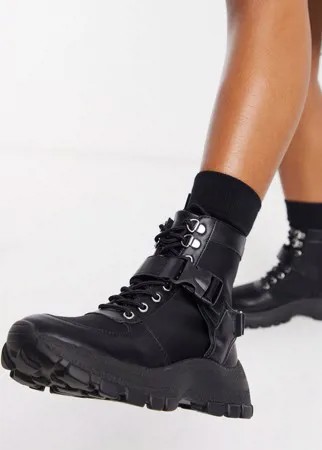 Черные походные ботинки в спортивном стиле ASOS DESIGN Anderson-Черный цвет