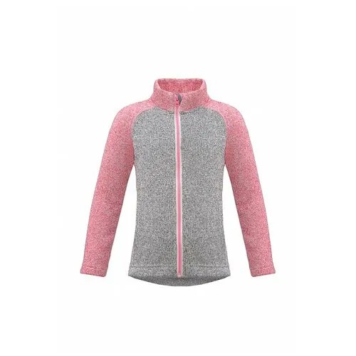 Олимпийка Oldos для девочек, карманы, размер 92, серый, розовый