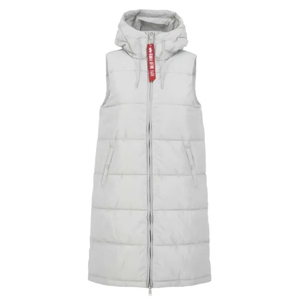 Жилет Alpha Industries Long Puffer, серый