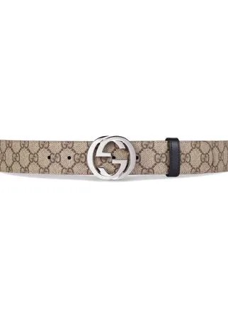 Gucci двухсторонний ремень с узором GG Supreme