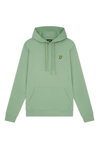 Зеленый пуловер с капюшоном Lyle & Scott, зеленый