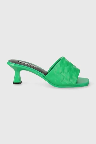 Кожаные тапочки PANACHE II Karl Lagerfeld, зеленый