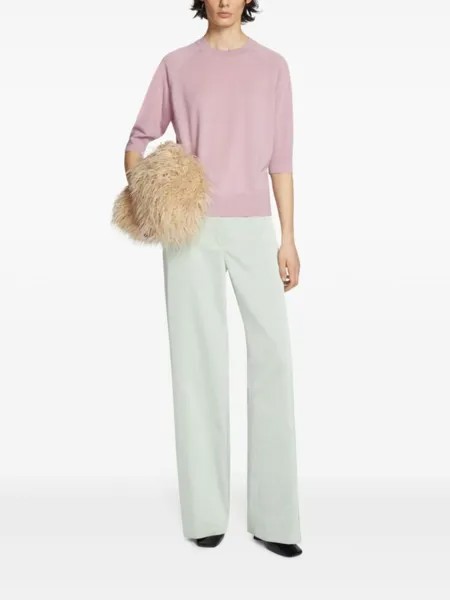 DRIES VAN NOTEN однотонные брюки, зеленый