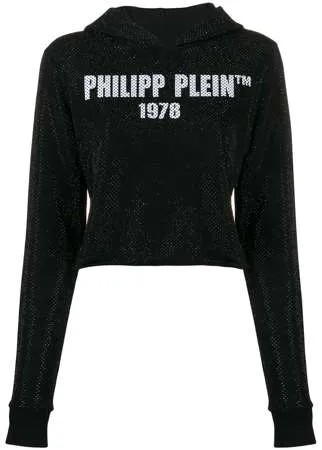 Philipp Plein укороченное худи с логотипом