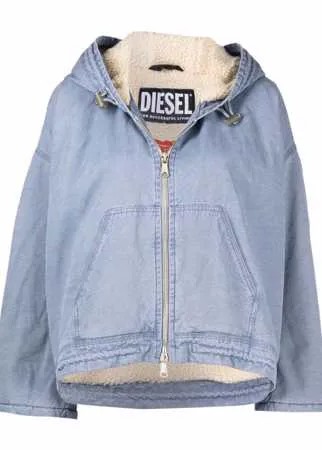Diesel укороченная куртка с капюшоном