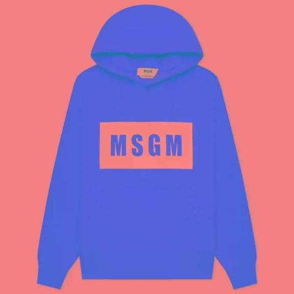 Мужская толстовка MSGM Box Maxilogo Unbrushed Hoodie