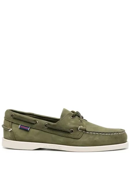 Sebago замшевые топсайдеры, зеленый