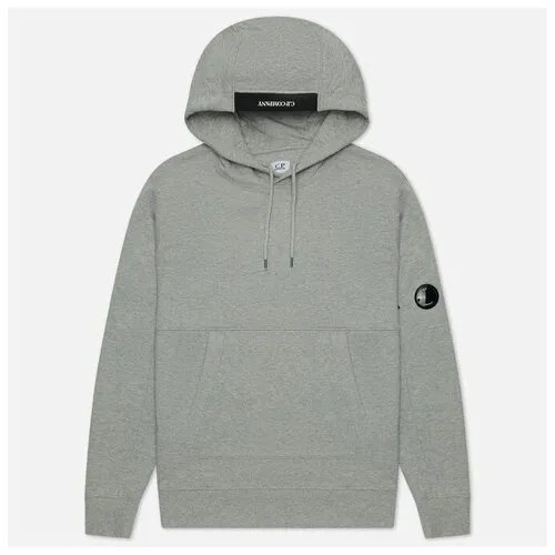 Мужская толстовка C.P. Company Diagonal Raised Fleece Hoodie серый , Размер S