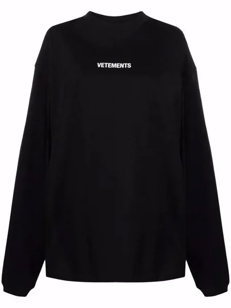 VETEMENTS толстовка с ярлыком