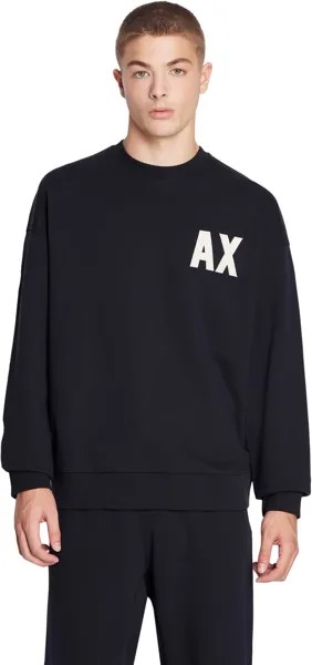 Толстовка Oversized Capsule Crew Neck Armani Exchange, цвет Deep Navy