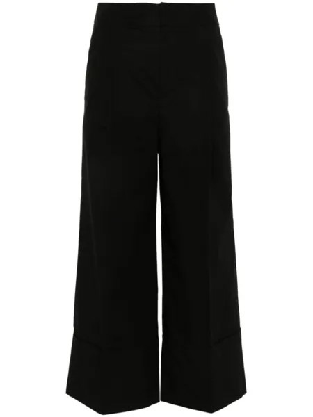 Укороченные брюки прямого кроя TWINSET, черный