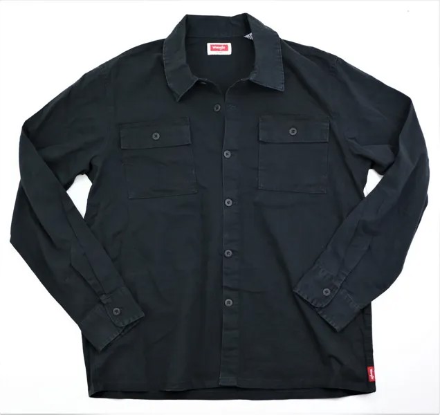 Мужская рубашка с длинным рукавом Wrangler черного цвета, размеры SML XL XXL