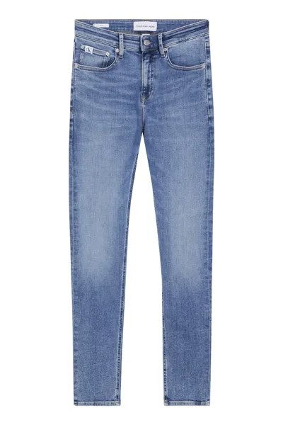 Джинсы скинни с потертым эффектом Calvin Klein Jeans, синий