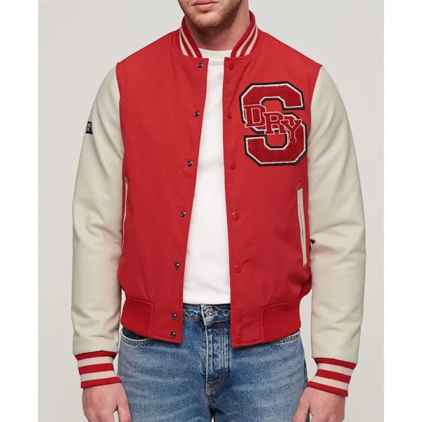 Куртка Superdry Mascot Varsity Bomber, красный