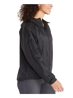 Женская черная водоотталкивающая куртка MARMOT с капюшоном и манжетами на рукавах, размер XL